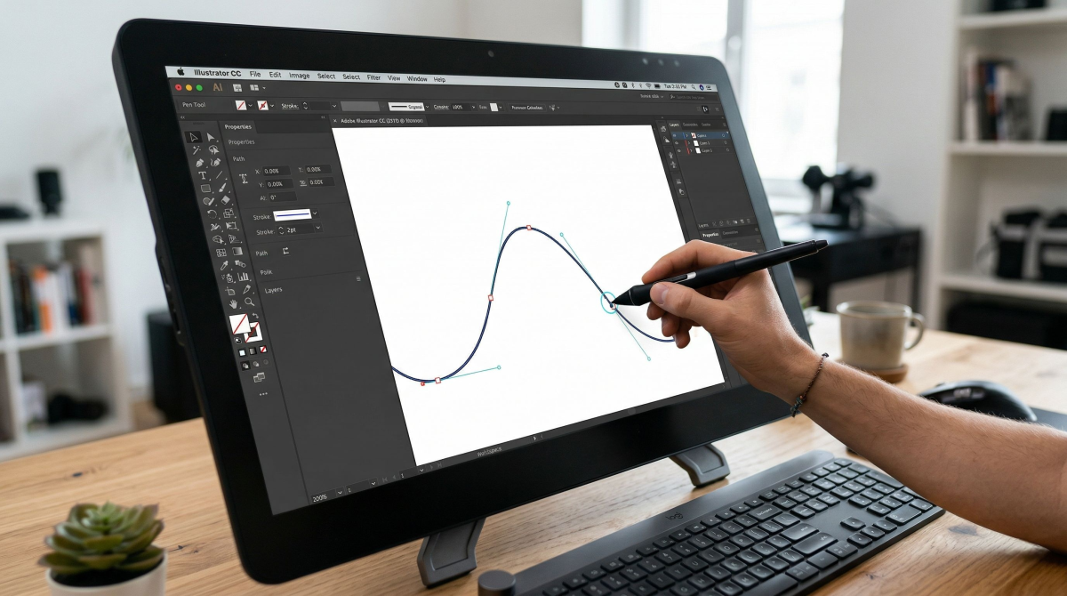 Illustrator Kalem Aracı Kullanımı Rehberi: Vektör Çizimin Sırları